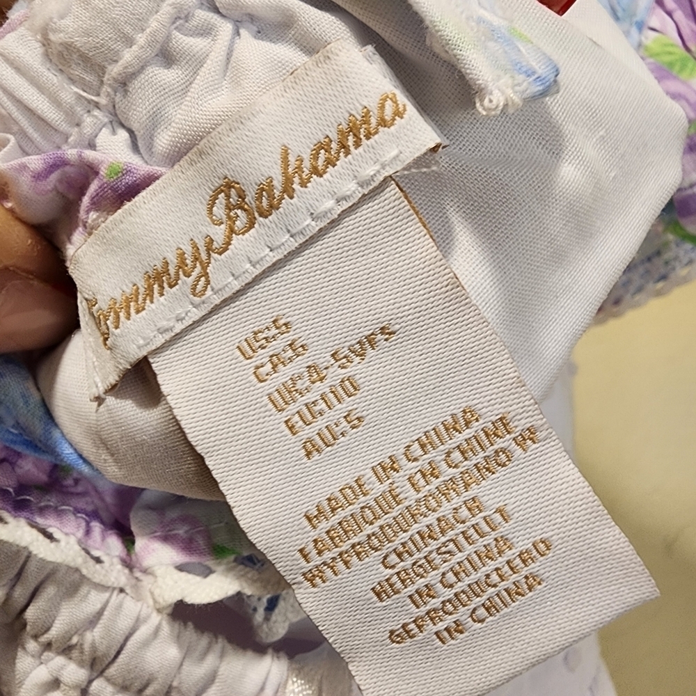 Tommy Bahama Girls 100% Cotton Floral Dress size 5 - Picture 6 of 11